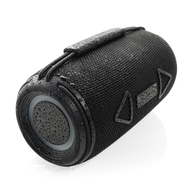 Logo trade promotional giveaways image of: Prisma RCS recycled plastic IPX 4 waterpoof 16W speaker